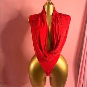 Guess by Marciano Vibrant Red Bodysuit